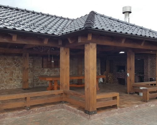 Бесідка / Альтанка / Павільйон деревʼяна