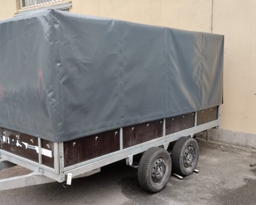 Причіп сірий великий