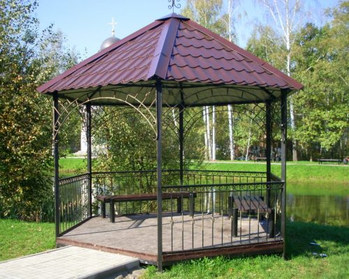 Бесідка / Альтанка металева шестигранна